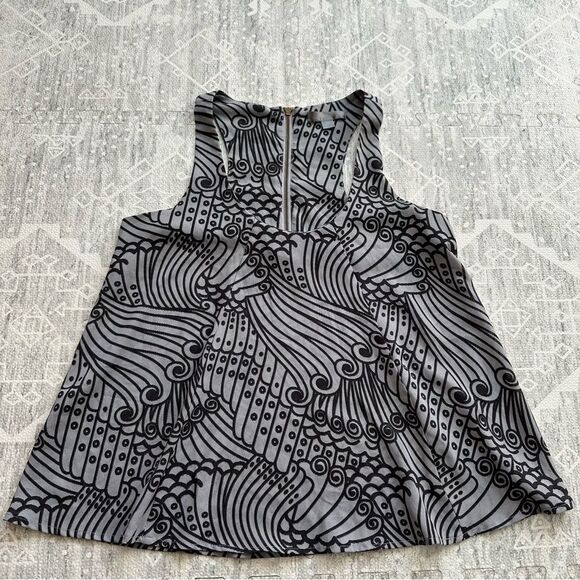 Forever 21 Tops - Forever 21 Beachy Wave Flowy Boho Tank Top Blouse with Zipper Back Size XS
